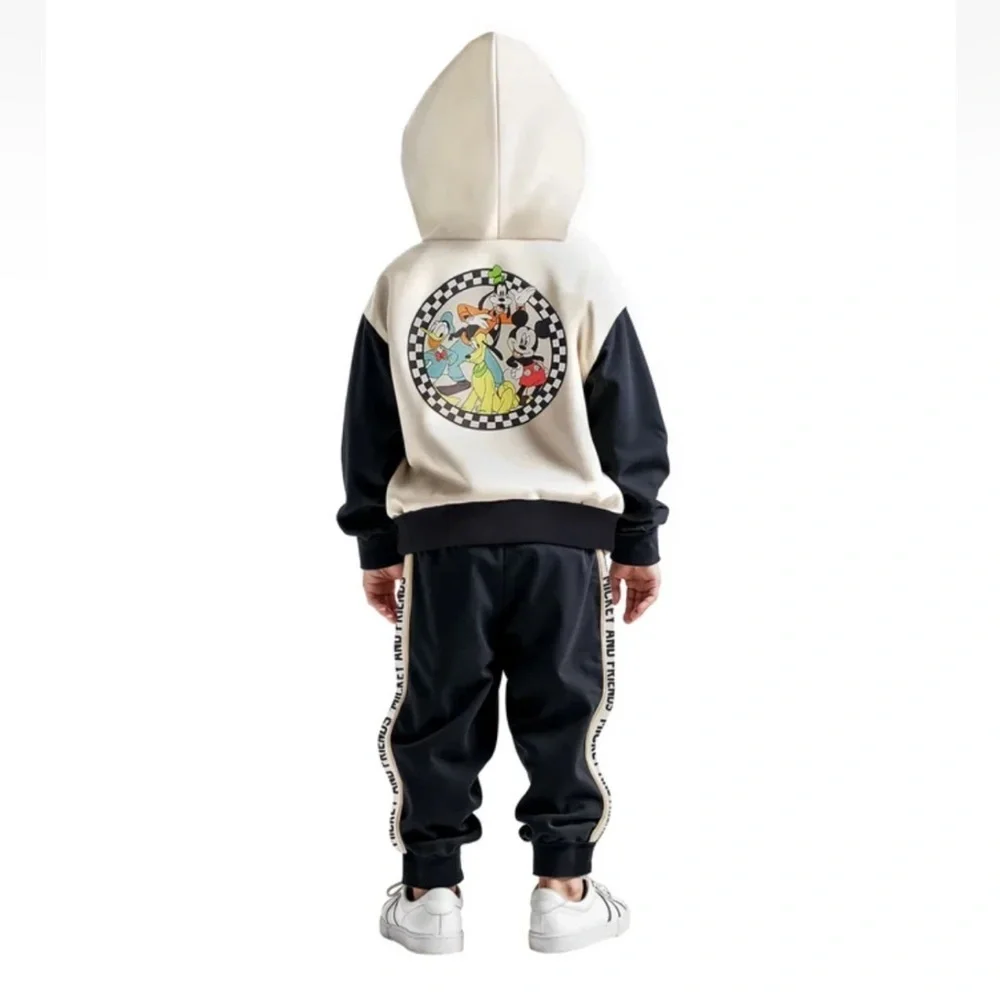 NWT Disney Character Kids 3pc Full Zip Mickey Mouse Outfit Set Sz 3T